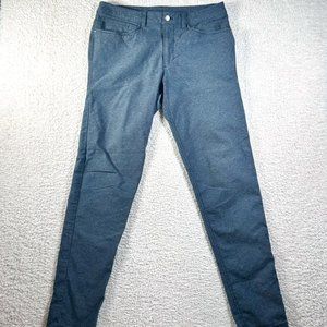 Lululemon Mens ABC Pant Slim Tech Canvas Size 31x31 Deep Navy Work Golf Office